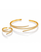Sparkling Serpent Bracelet & Ring Set