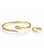 Medusa Crystal Wrap Bracelet & Ring Set