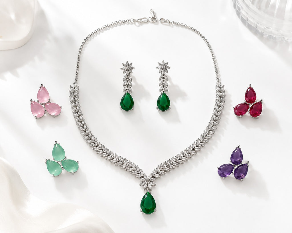 5-in-1 Chroma Necklace Set - Zari and Zevar