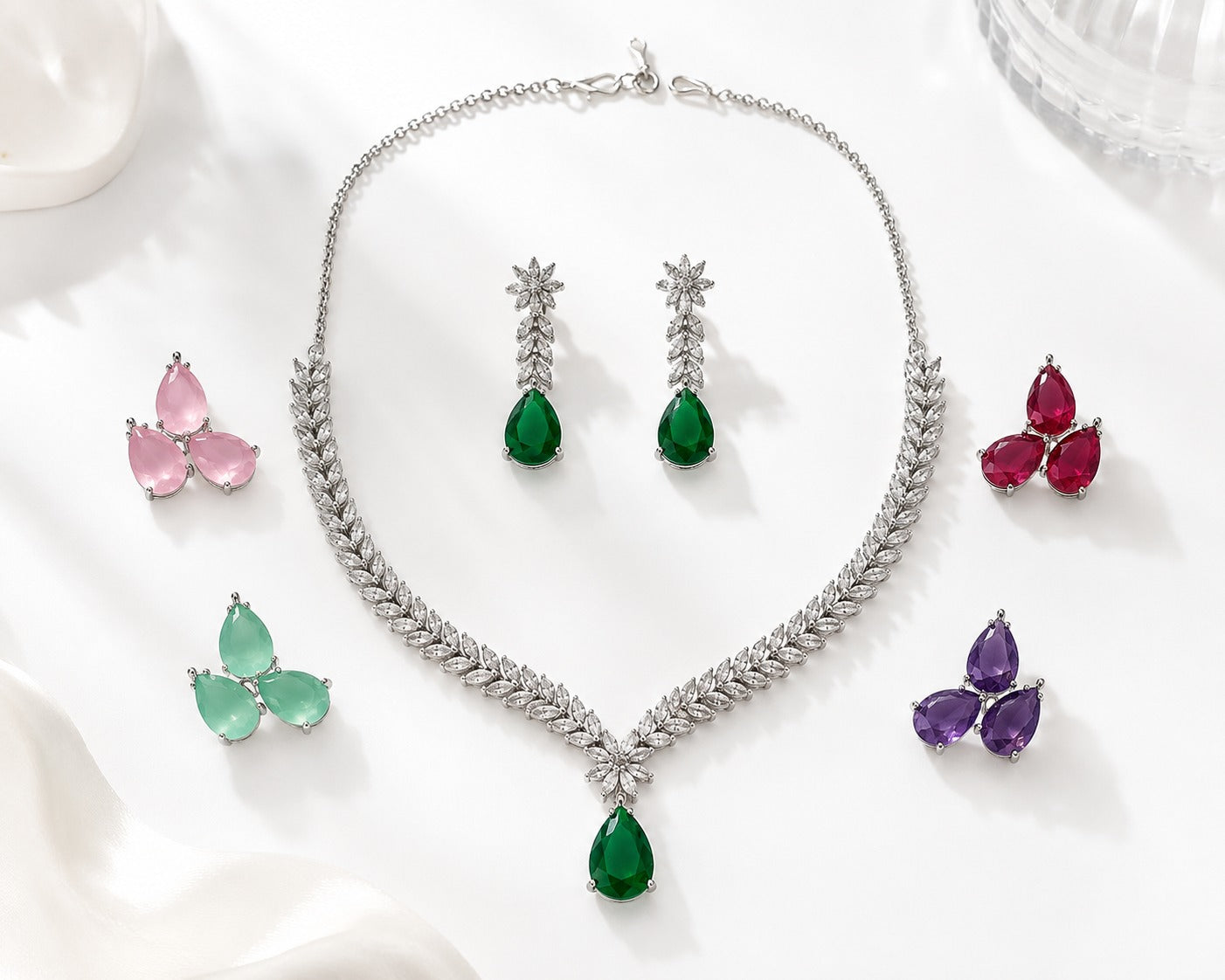 5-in-1 Chroma Necklace Set - Zari and Zevar