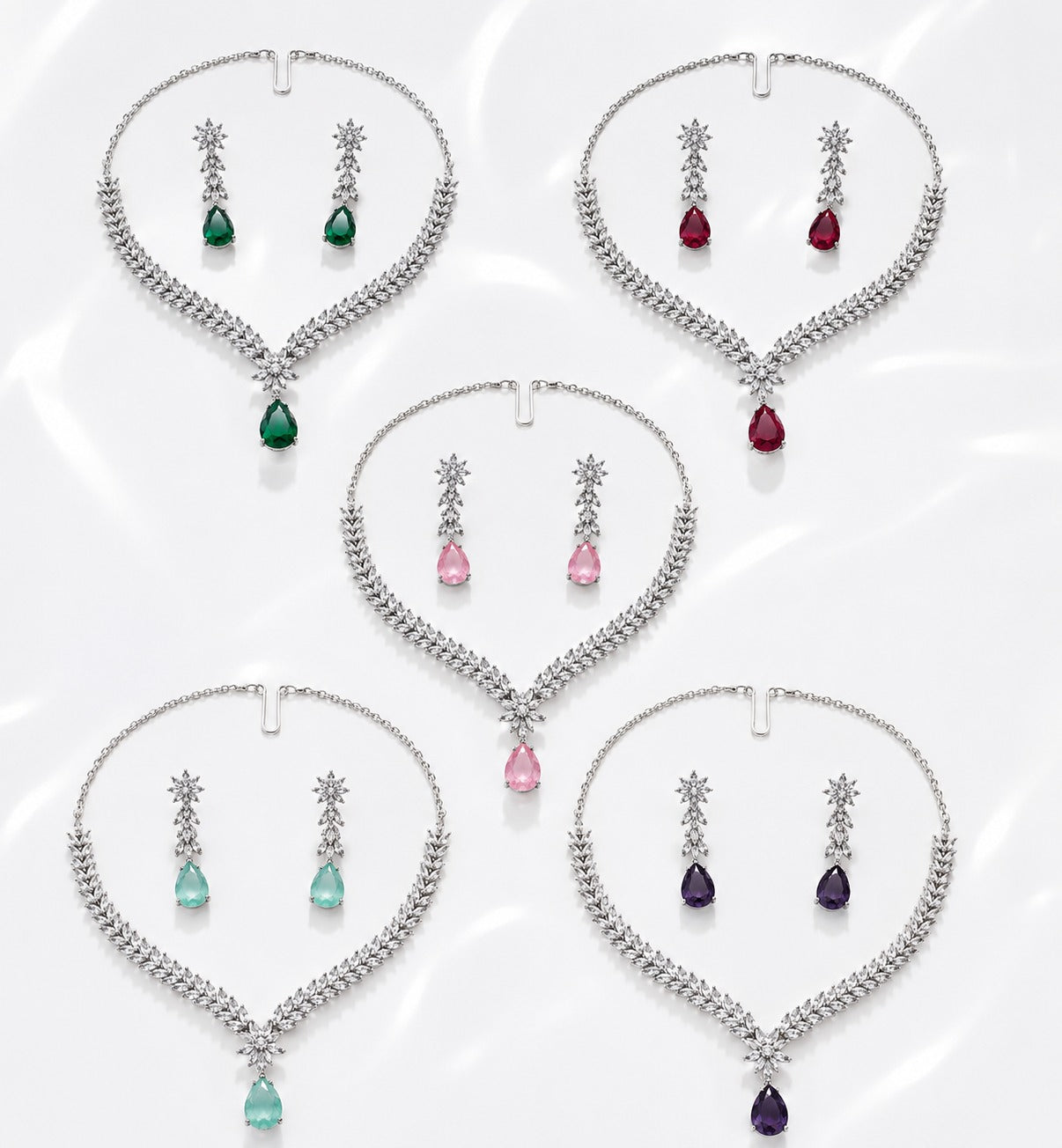 5-in-1 Chroma Necklace Set - Zari and Zevar