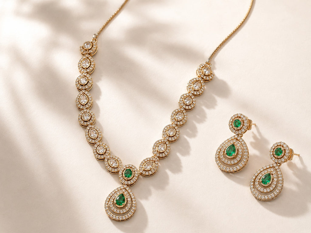 Auro of Avantika Pendant Set - Zari and Zevar