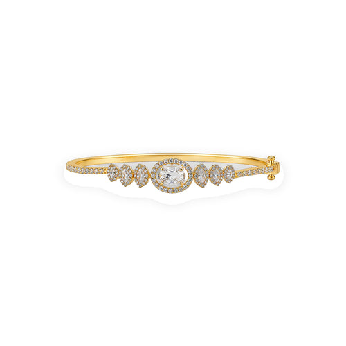 Aurora Oval Bracelet - Zari and Zevar