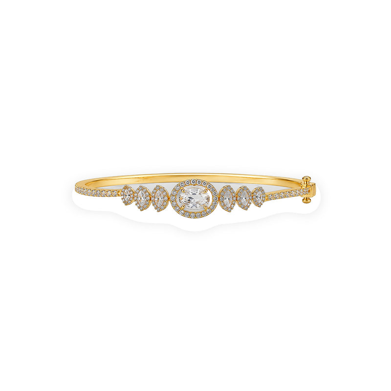 Aurora Oval Bracelet - Zari and Zevar