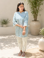 Azure Waves Co-ord Set - Zari and Zevar