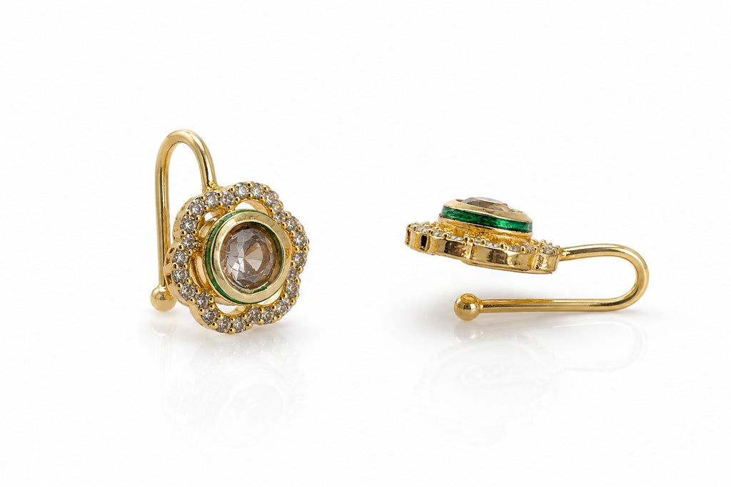 Bloom Kundan Nosepin - Zari and Zevar