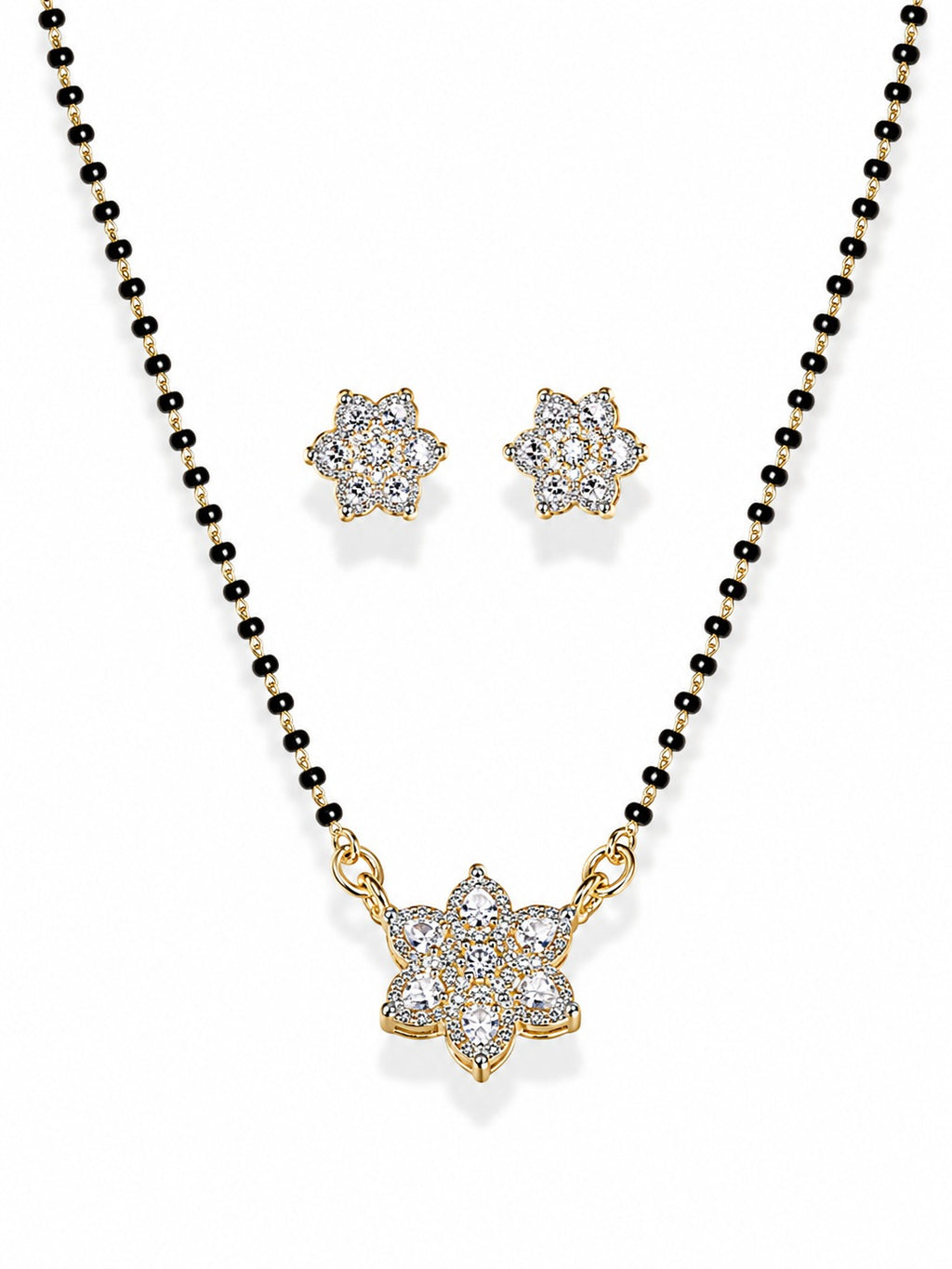 Blossom Daily Wear Mangalsutra Set - Zari and Zevar