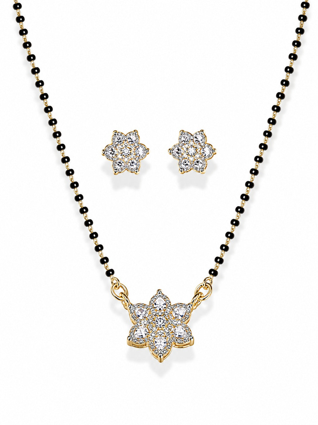 Blossom Daily Wear Mangalsutra Set - Zari and Zevar