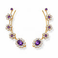 Blossom Lavender Earcuff - Zari and Zevar