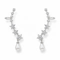 Blossom With Pearl Earcuff - Zari and Zevar
