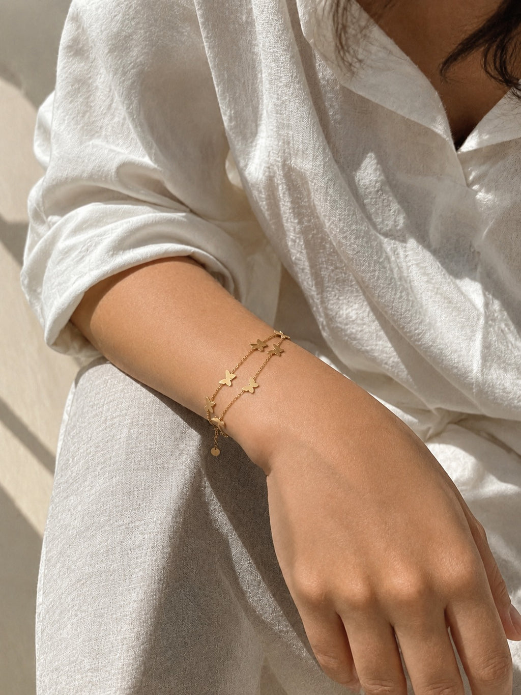 Butterfly Chain Bracelet - Zari and Zevar