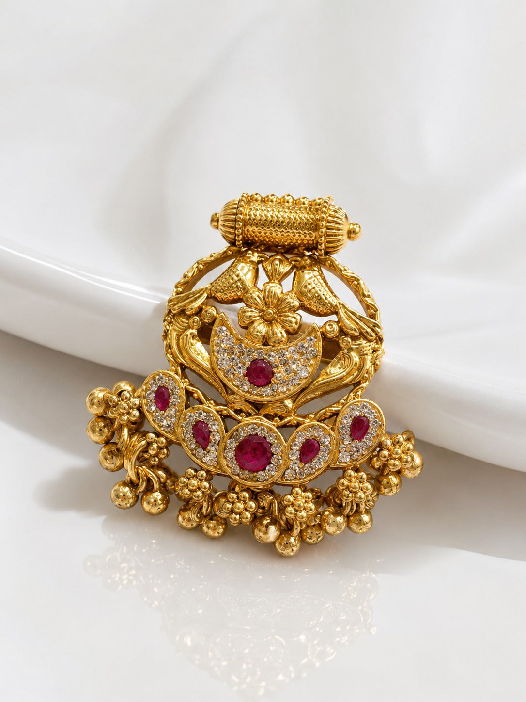 Chandbali Statement Ring - Zari and Zevar