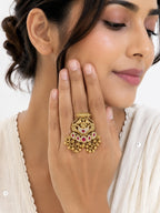 Chandbali Statement Ring - Zari and Zevar