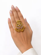 Chandbali Statement Ring - Zari and Zevar