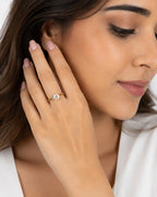 Classic Round Solitaire Gold Ring - Zari and Zevar