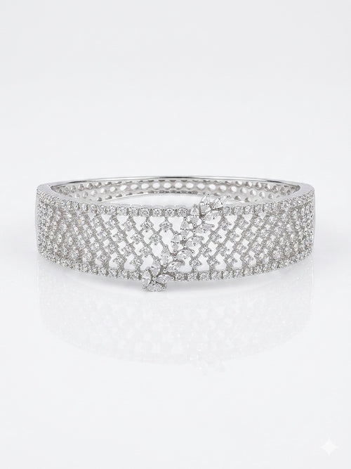 Crystal Leaf Bracelet - Zari and Zevar