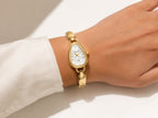 Crystal Pearl Drop Watch - Zari and Zevar