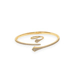 Crystal Serpent Bracelet & Ring - Zari and Zevar