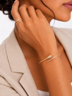 Crystal Serpent Bracelet & Ring - Zari and Zevar