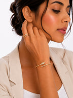 Crystal Serpent Bracelet & Ring - Zari and Zevar