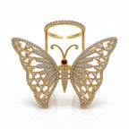 Diamond Butterfly Ring - Zari and Zevar