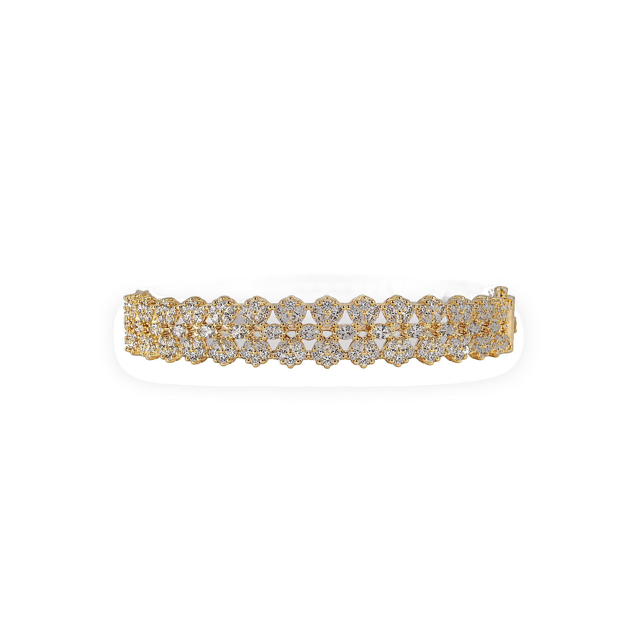Diamond Gold Bracelet - Zari and Zevar