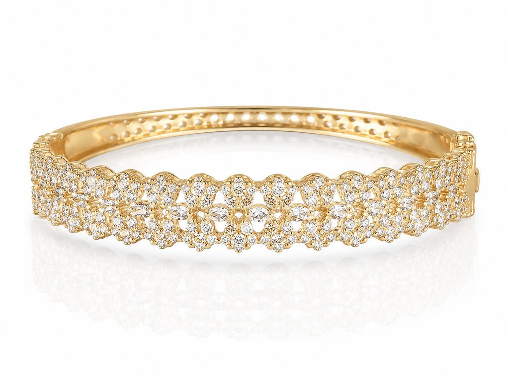 Diamond Gold Bracelet - Zari and Zevar