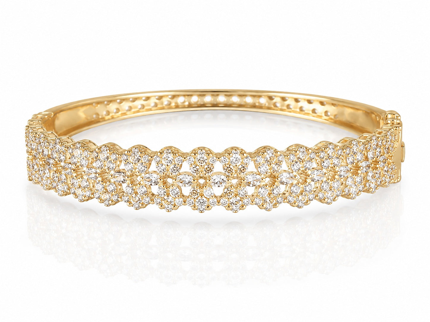 Diamond Gold Bracelet - Zari and Zevar