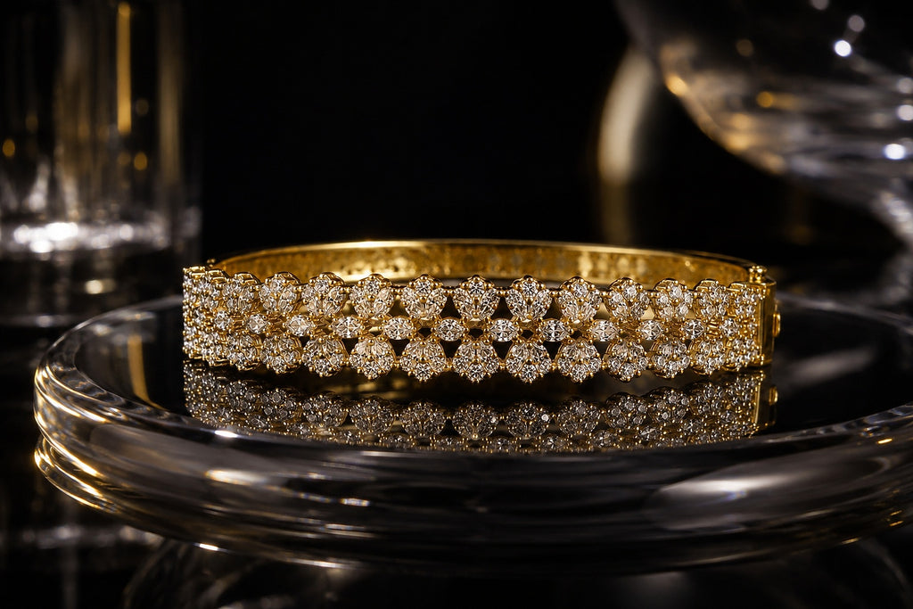 Diamond Gold Bracelet - Zari and Zevar