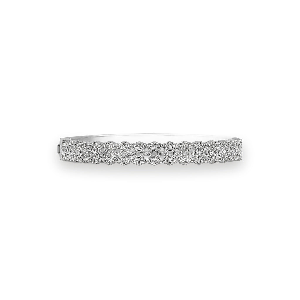 Diamond Silver Bracelet - Zari and Zevar