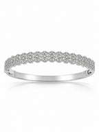 Diamond Silver Bracelet - Zari and Zevar