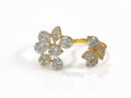 Diamond Twin-Flora Ring - Zari and Zevar