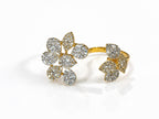 Diamond Twin-Flora Ring - Zari and Zevar