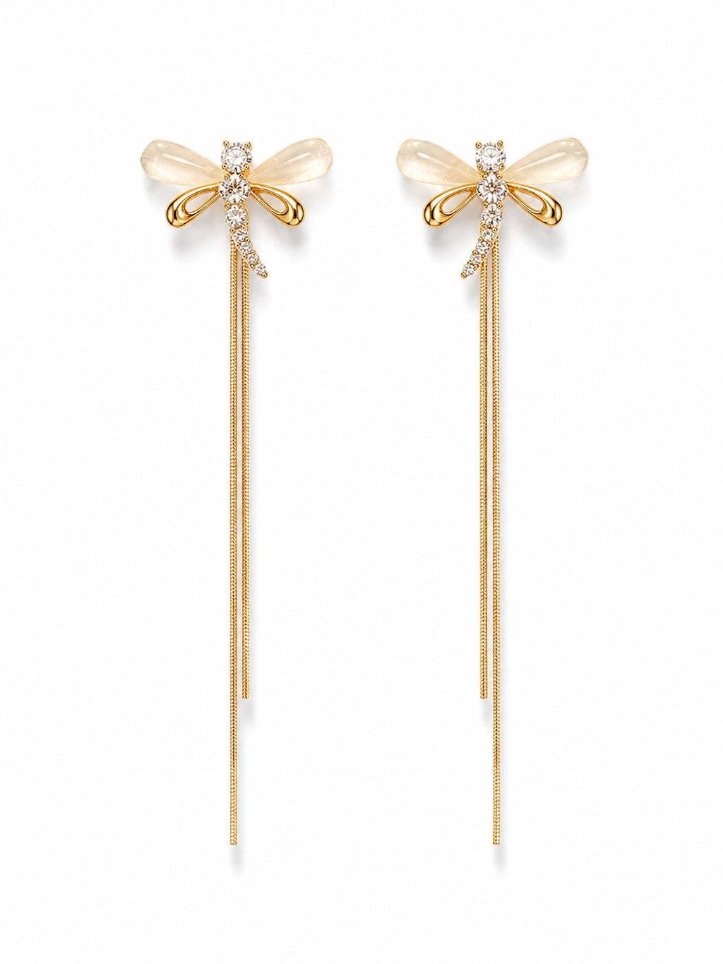 Dragonfly Tassel Earrings 2in1 - Zari and Zevar