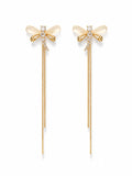 Dragonfly Tassel Earrings 2in1 - Zari and Zevar