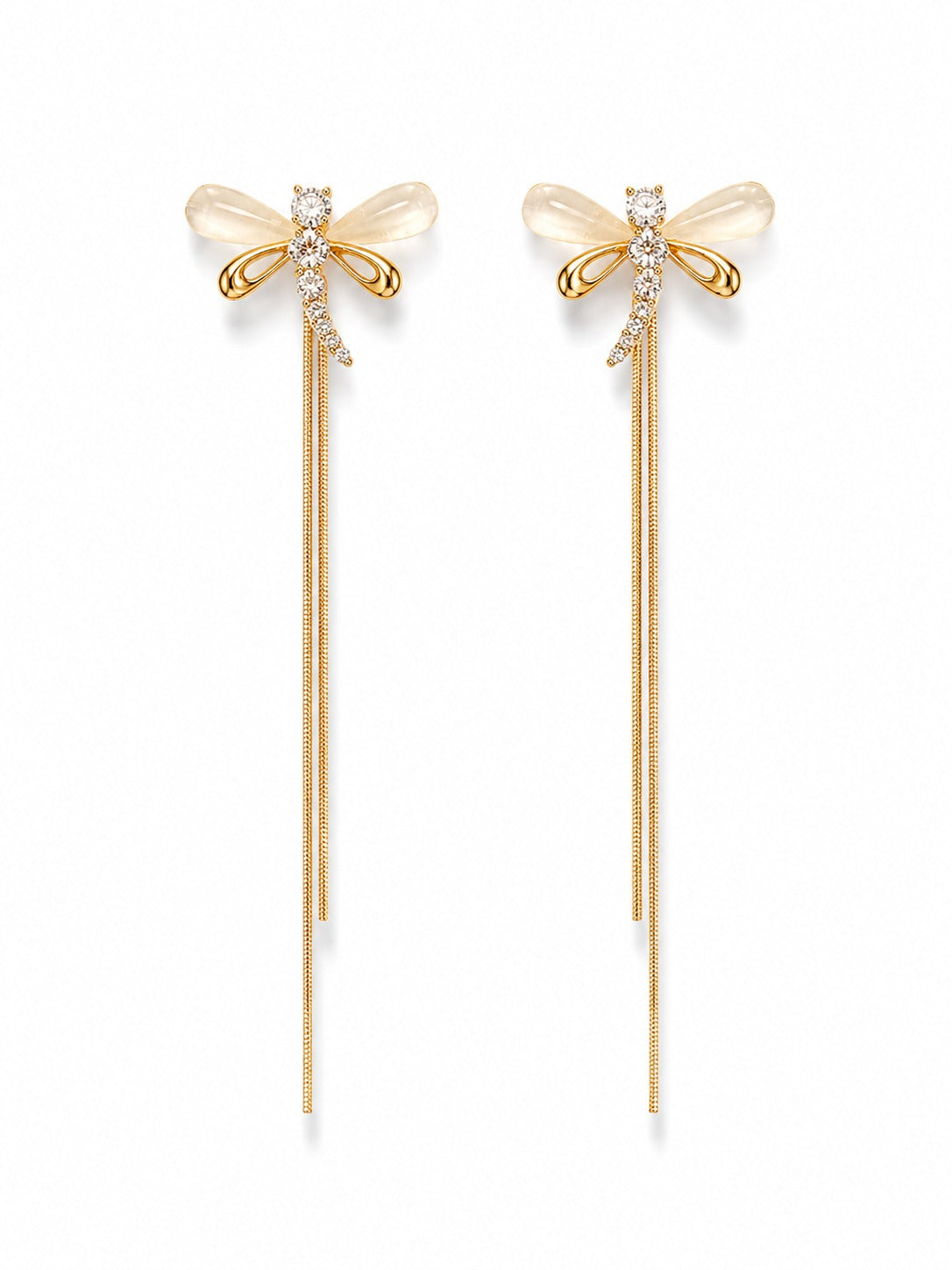 Dragonfly Tassel Earrings 2in1 - Zari and Zevar