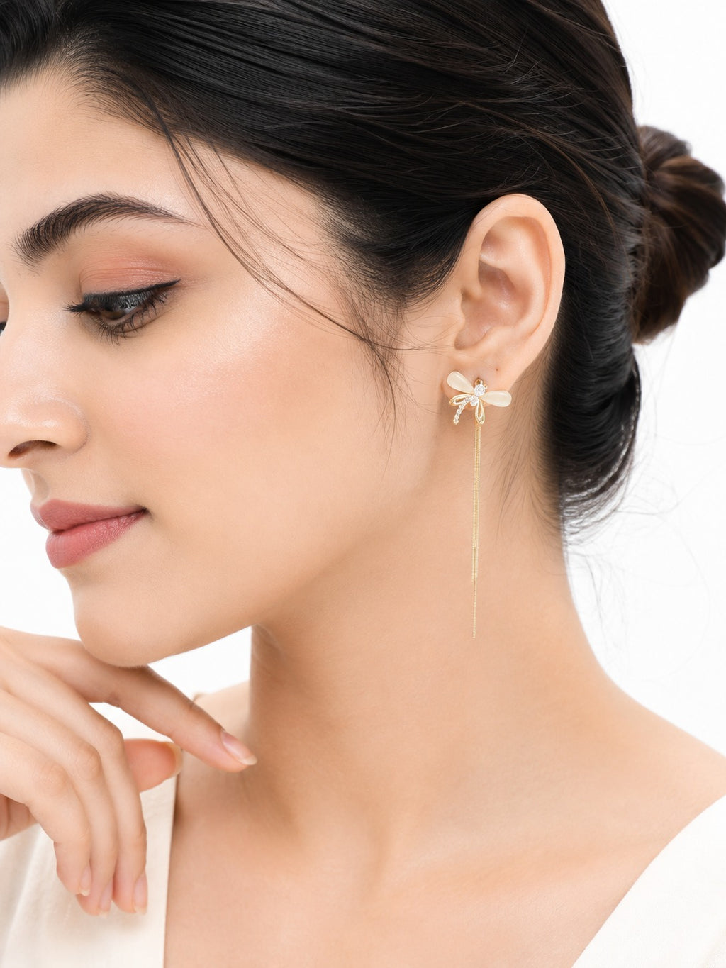 Dragonfly Tassel Earrings 2in1 - Zari and Zevar