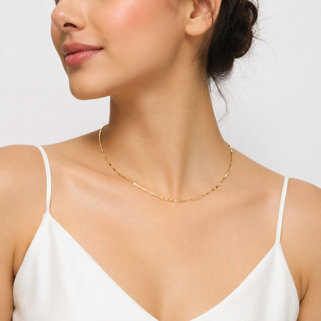 Everyday / Office Wear Gold Chain, Unisex - Zari and Zevar