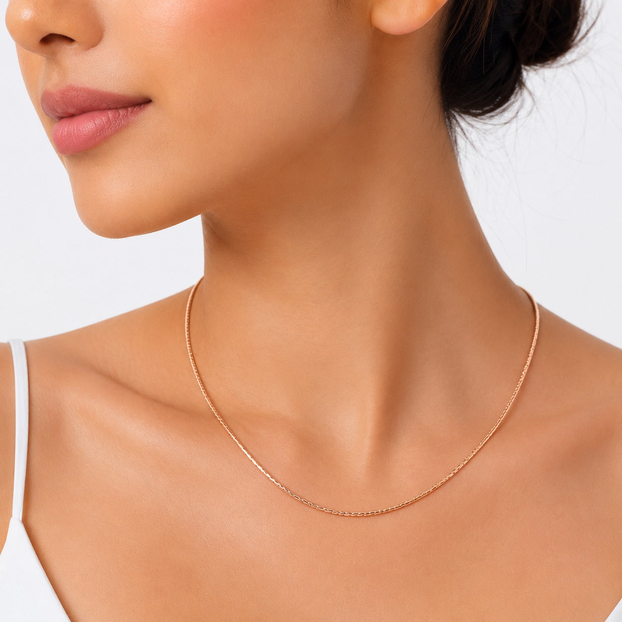 Everyday / Office Wear Rose Gold Chain, Unisex - Zari and Zevar