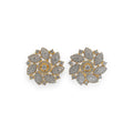 Fiona Swirl Blossom Earrings - Zari and Zevar