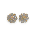 Fiona Swirl Blossom Earrings - Zari and Zevar