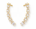 Flora Cascade Gold Earcuff - Zari and Zevar