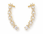 Flora Cascade Gold Earcuff - Zari and Zevar