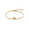 Golden Heart Bracelet - Zari and Zevar