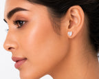 Heart Solitaire Studs - Zari and Zevar