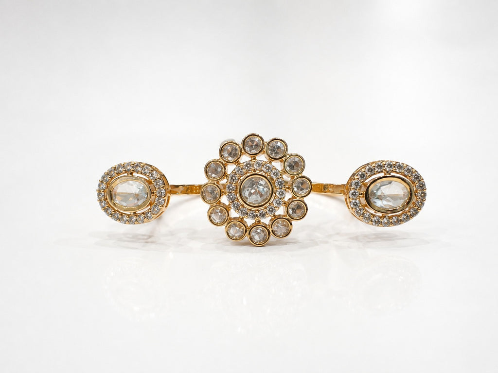 Imperial Polki Stone Ring - Zari and Zevar