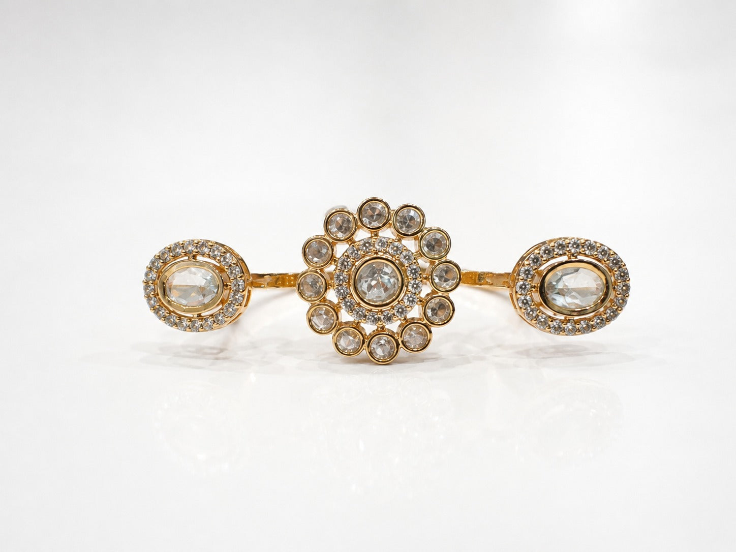 Imperial Polki Stone Ring - Zari and Zevar