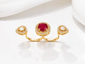 Imperial Ruby Stone Ring - Zari and Zevar