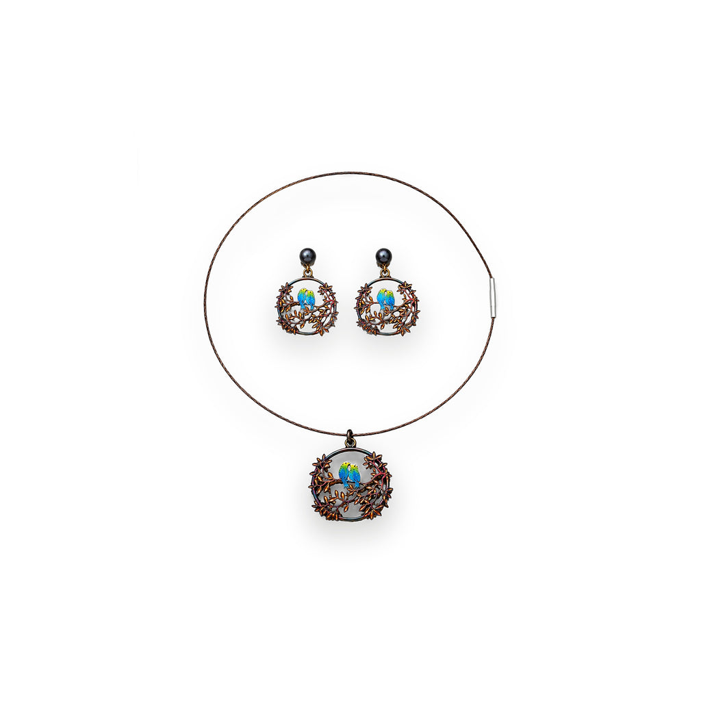 Iris and Branch Silver Set - Zari and Zevar