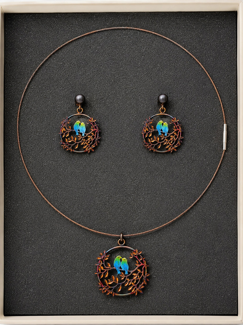 Iris and Branch Silver Set - Zari and Zevar